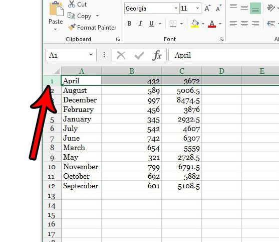 name columns in excel