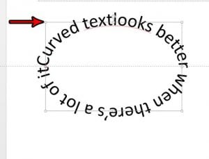 curved text in powerpoint