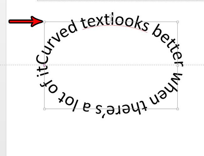 curved text in powerpoint