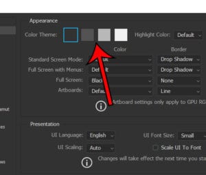 How to Change the Theme in Photoshop CC