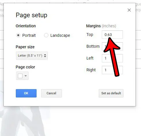 how to reduce header size in google docs