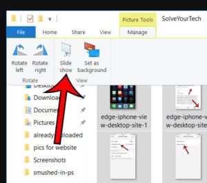 How to View Pictures as a Slideshow in Windows 10