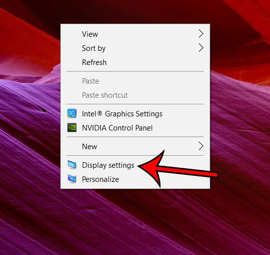 windows 10 display settings menu