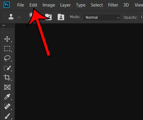 photoshop cc edit menu