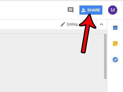 click the blue share button