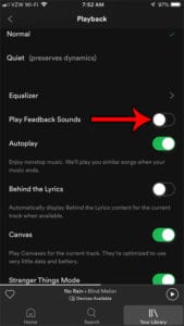 How to Turn Off Feedback Sounds in the Spotify iPhone App