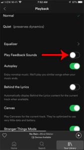 How to Turn Off Feedback Sounds in the Spotify iPhone App