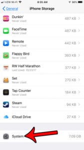 How Much Space on My iPhone is Being Used by iOS and Default Apps?