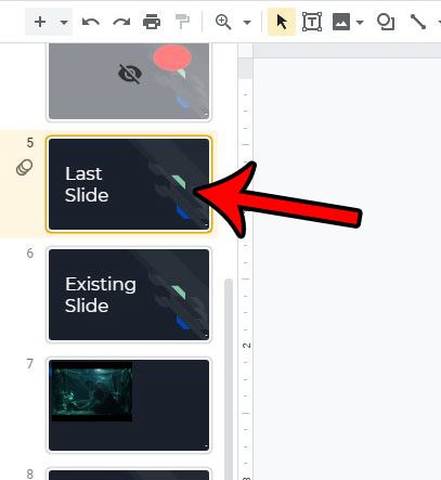 how to move slide to end in google slides