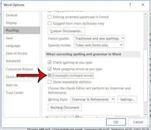 How to Stop Correcting Frequently Confused Words in Microsoft Word