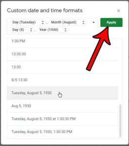 How to Use a Different Date Format in Google Sheets