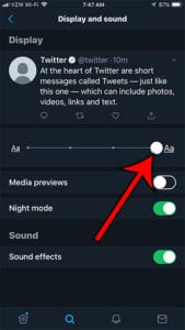 How to Change Text Size in the Twitter iPhone App