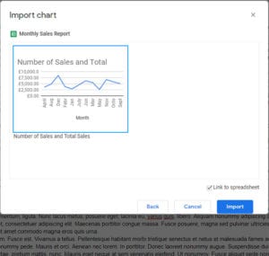How to Insert a Graph in Google Docs