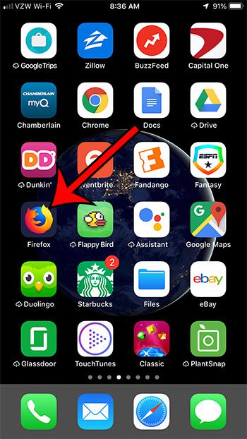 open firefox iphone app