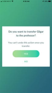 How to Transfer a Pokemon in Pokemon Go