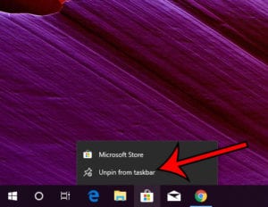 How to Remove Windows Store from Taskbar in Windows 10
