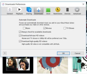 How to Turn on or Turn Off iTunes Automatic File Downloads