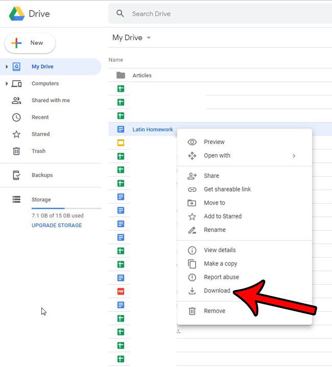 quick way to download google docs file for microsoft word