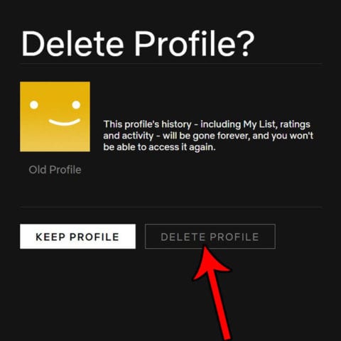How to restore deleted netflix profile