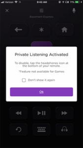 How to Use Private Listening Mode in the Roku App