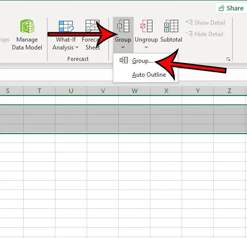 how to do groupings in excel
