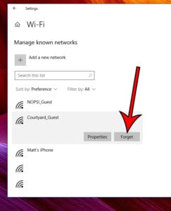 How to Forget a Network in Windows 10