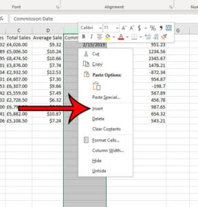 How to Add a Column in Excel for Office 365