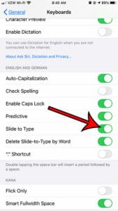 What Does Slide to Type Mean on My iPhone 7?
