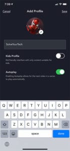 How to Create a New Profile in the iPhone Disney Plus App