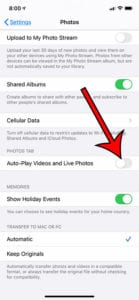 How to Disable Video Autoplay in the Photos App on an iPhone 11
