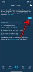 How to Enable Guest Connect in Amazon Alexa on an iPhone