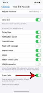 iPhone 10 Failed Passcode Attempts - How to Erase Data