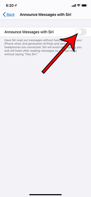 how to announce messages with Siri on an iPhone