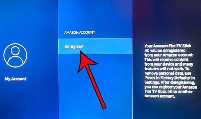 how to sign out of an Amazon account on an Amazon Fire TV Stick