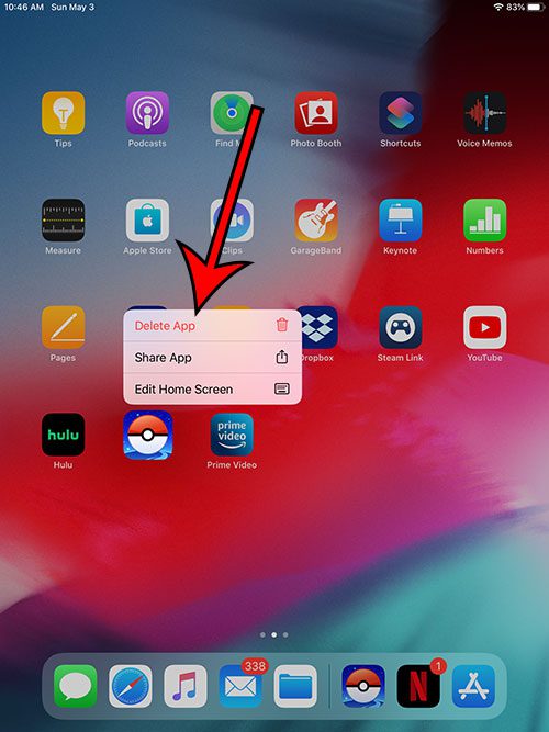 how to delete apps on an iPad