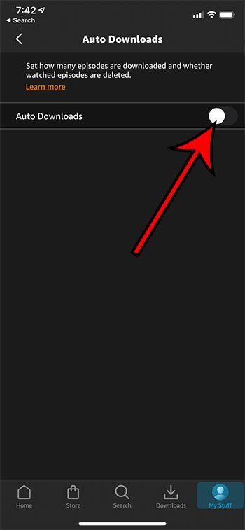 how to stop Prime Video from automatically downloading episodes