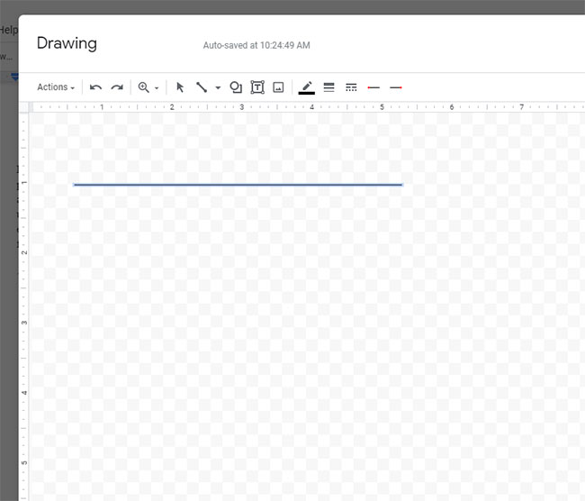 how to draw a horizontal line in Google Docs
