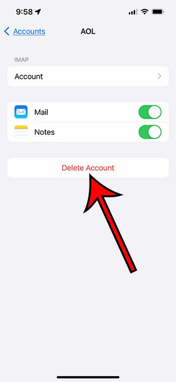 How to Delete Email Account on iPhone