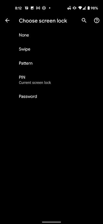 how to reset password on Google Pixel 4A