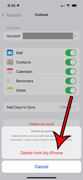 How to Remove Outlook Account from iPhone 13