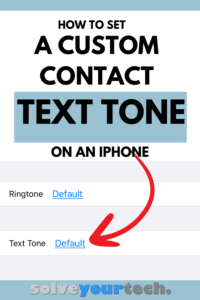 How to Assign a Text Tone to a Contact on iPhone