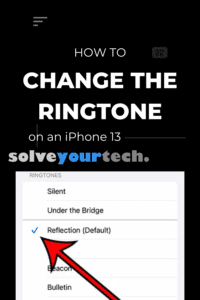 How to Change Ringtone on iPhone 13