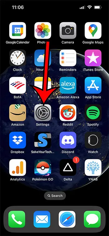how to change default data line on iphone