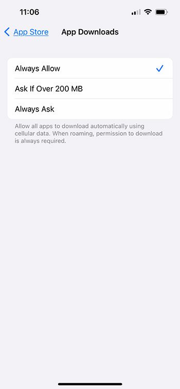 How to Change the Download Over Cellular iPhone Setting