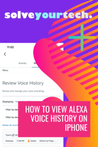 How to View Alexa Voice History on iPhone