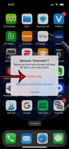 how to delete apps on iPhone 13