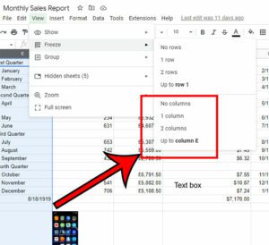 how to freeze columns in Google Sheets