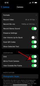 how to turn off inverted camera on iPhone 13