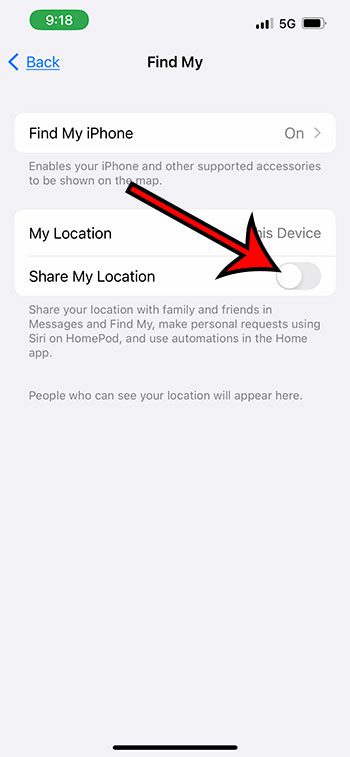 how to stop sharing your location with someone