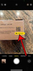 how to scan QR codes on an iPhone 13